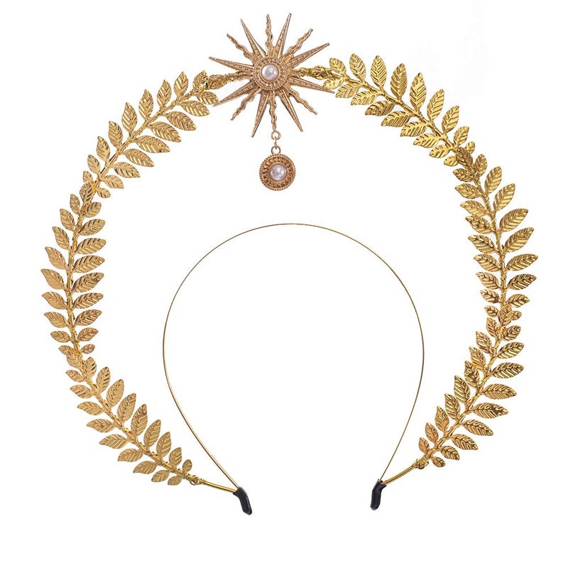 BLESSUME Halo Crown Mary Goddess Headband Women's Halloween Costume Goddess Headpiece (Style 23) - Image 1